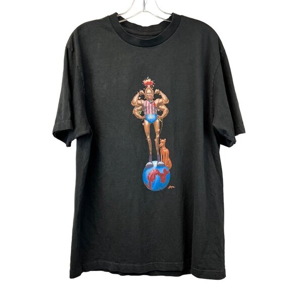 Travis Scott Men’s Seattle Circus Maximus Official Tour T-Shirt Black/Multi L - Picture 1 of 8
